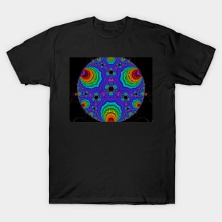 Colourful Gasket Pattern Fractal T-Shirt